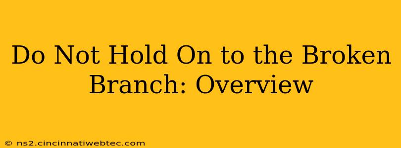 Do Not Hold On to the Broken Branch: Overview